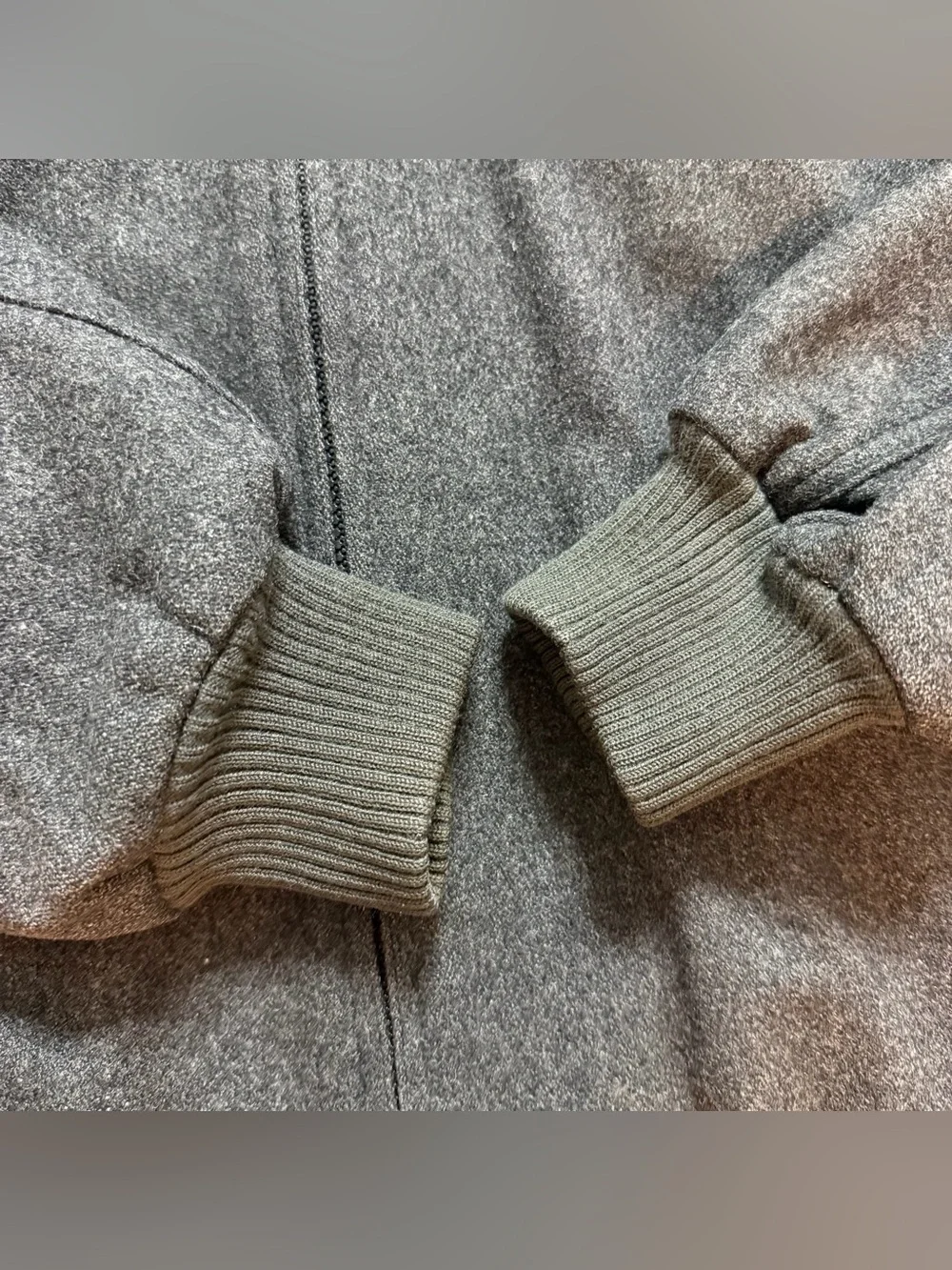 Vintage Baracuta Mens Gray Wool/Rayon Blend Bomber Harrington Jacket- XL